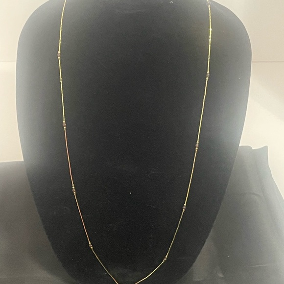 Monet Jewelry - Vintage Delicate Gold and Bead Necklace for Women by Monet